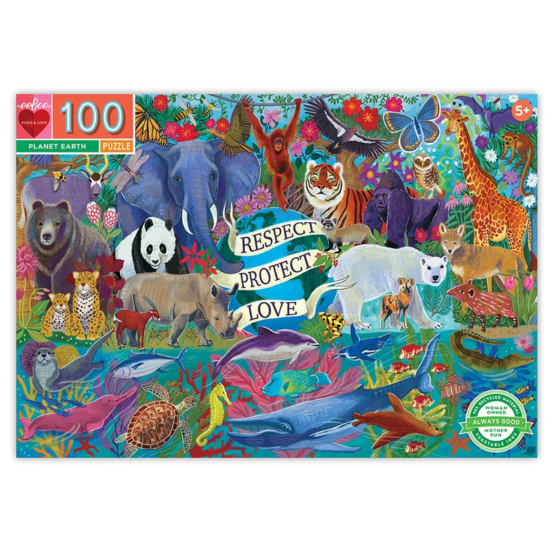 eeBoo Pussel 100 bitar – Planeten jorden