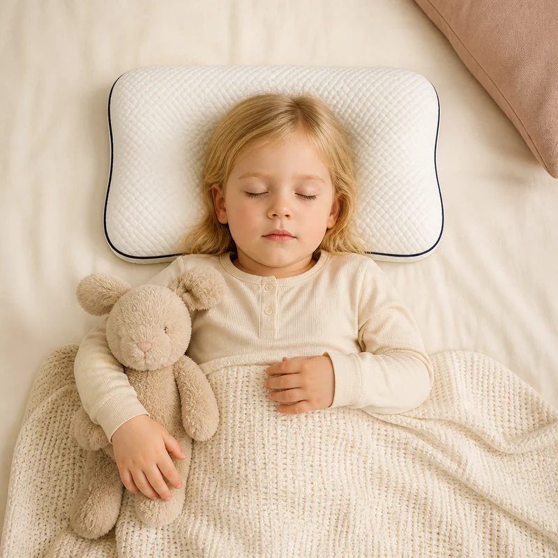Ergonomisk Barnkudde i Memory Foam med Nackstöd