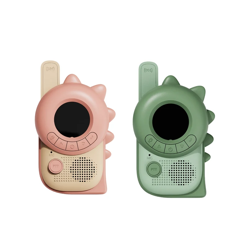 The ZooFamily, Zoo walkie talkie för barn, från 3 år - Dino rosa och grön