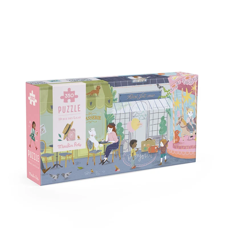 Moulin Roty Pussel 350 bitar, En liten gata i Paris - Les Parisiennes