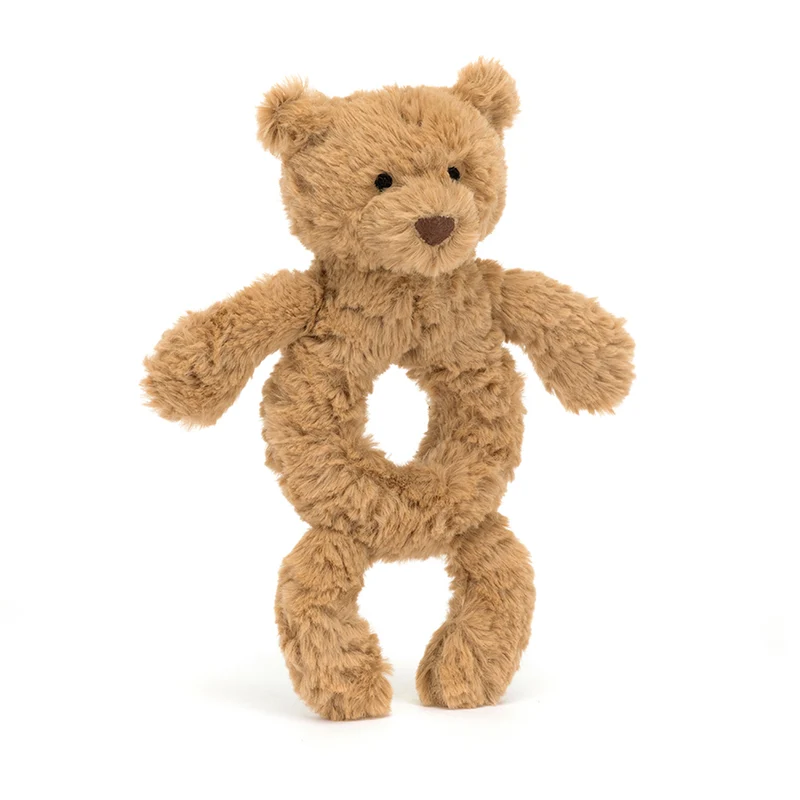 Baby Jellycat skallra, Bartholomew björn - 15 cm