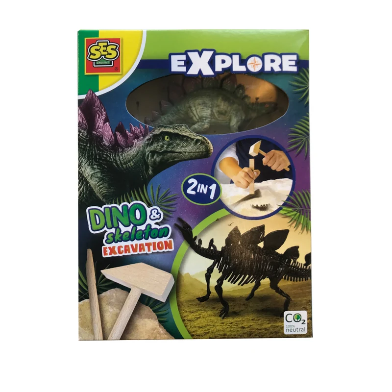 SES Creative, Explore, Gräv upp - Stegosaurus och skelett