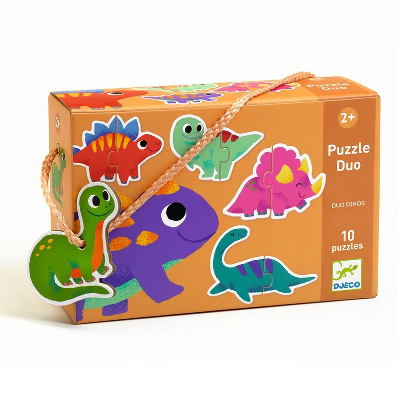 Djeco pussel duo, Dinosaurier
