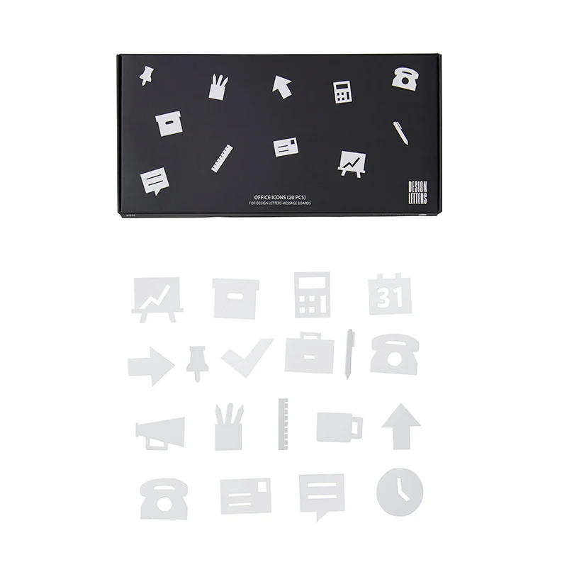 Design Letters, Kontorikoner till Message Board - white