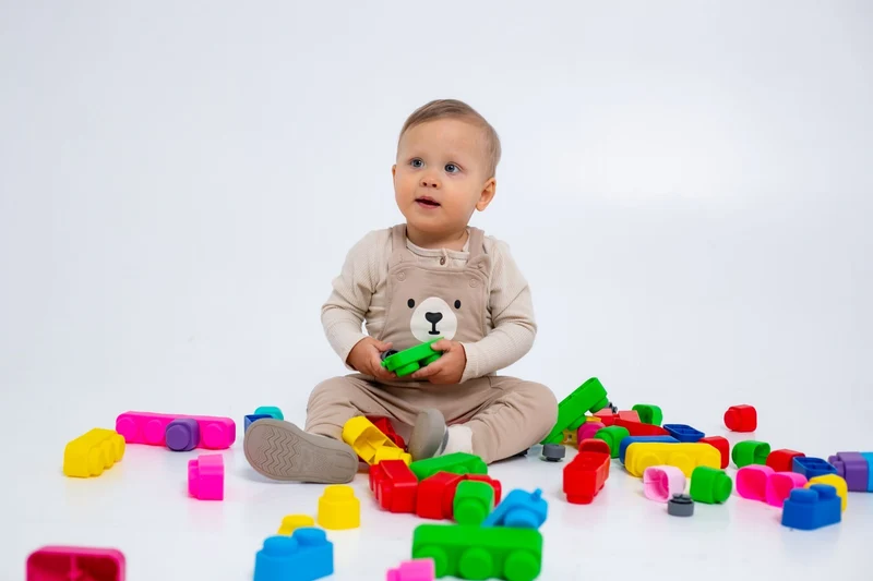 Gerardo’s Toys Bio Soft Blocks med Hjul – 14 delar (6+ mån)