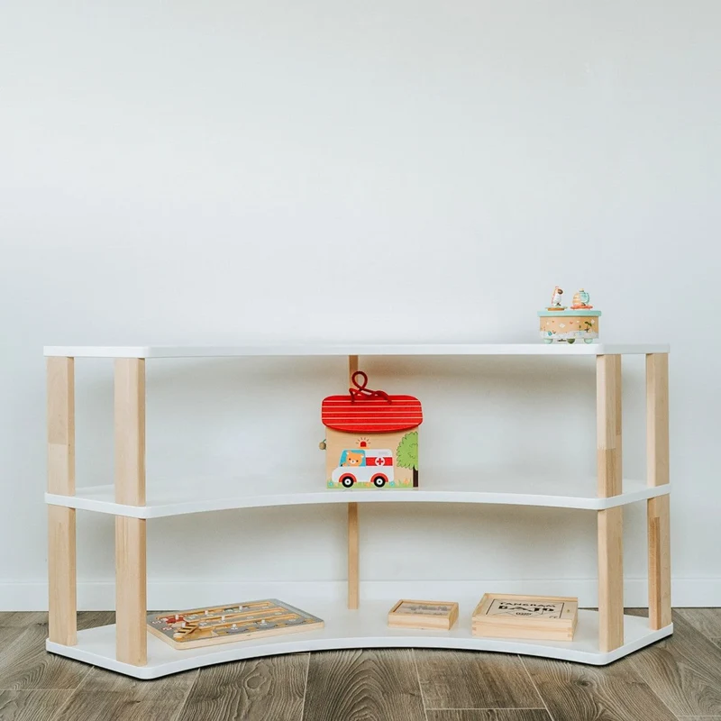 Modulär Montessori-hylla, båge – 3 hyllplan