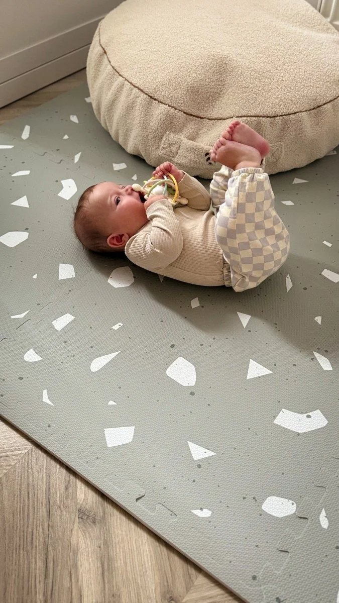 Giftfri Lekmatta Av Skumgummi - Terrazzo Sage