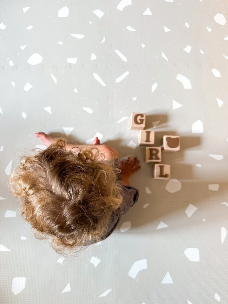 Giftfri Lekmatta Av Skumgummi - Terrazzo Dove