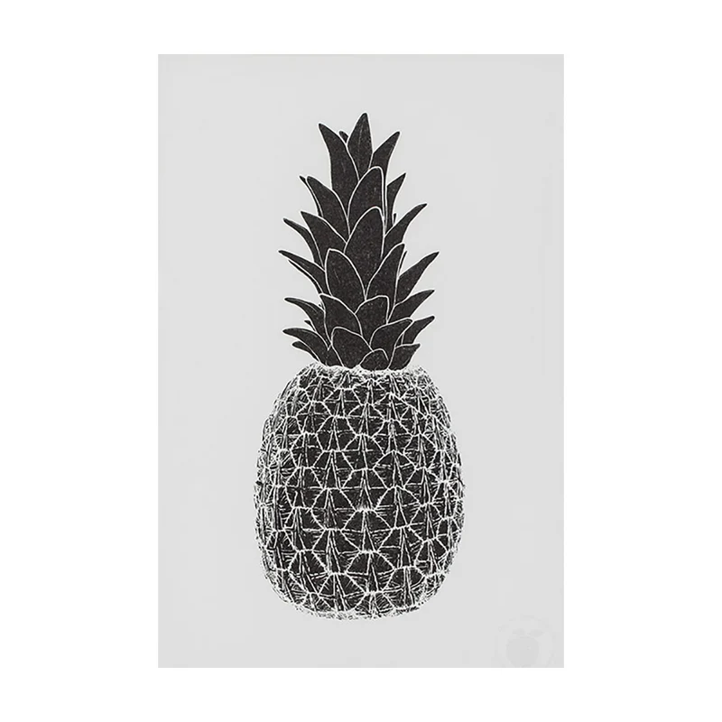 Marke Newton A3-print – Black Piña Pineapple