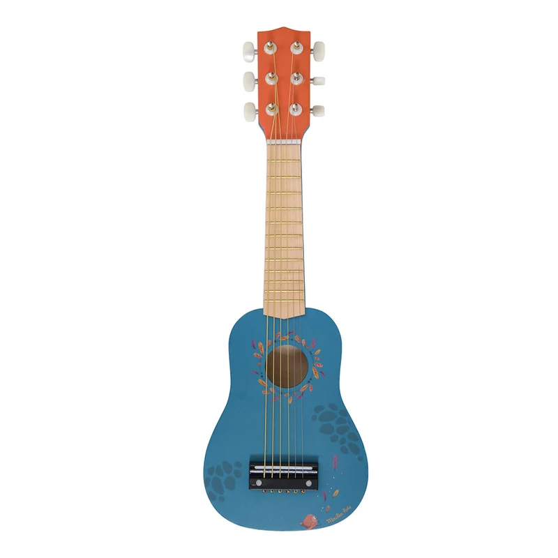 Moulin Roty Gitarr – mörkblå