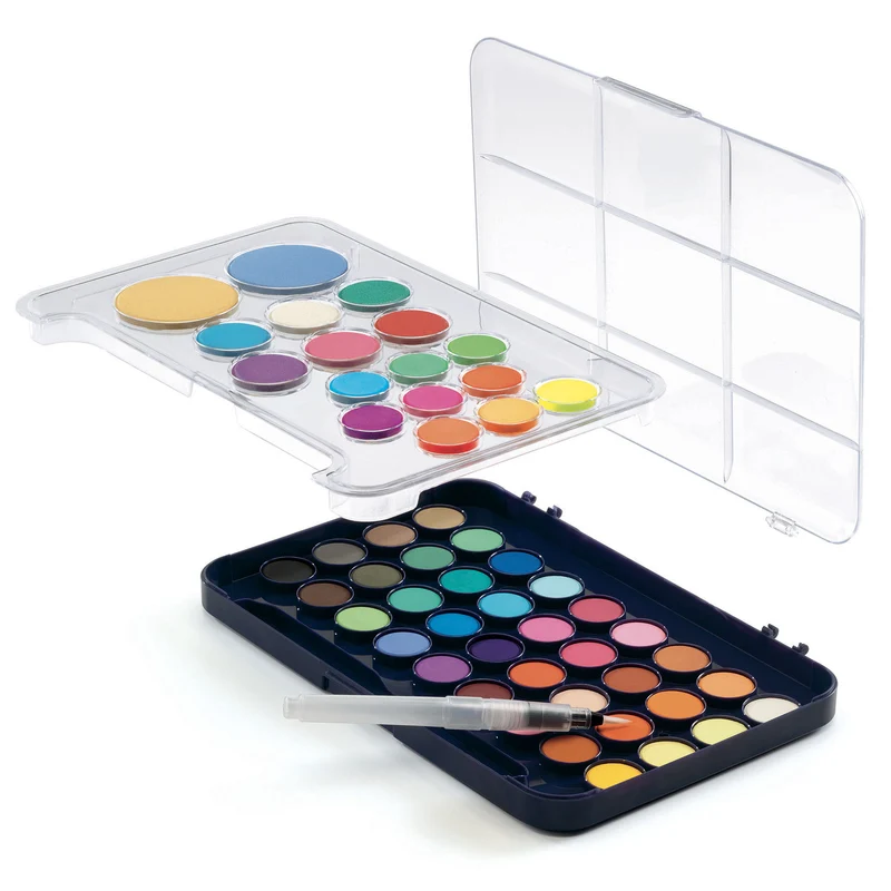 Djeco Vattenfärg Gouache Paket (53 färger & penslar)