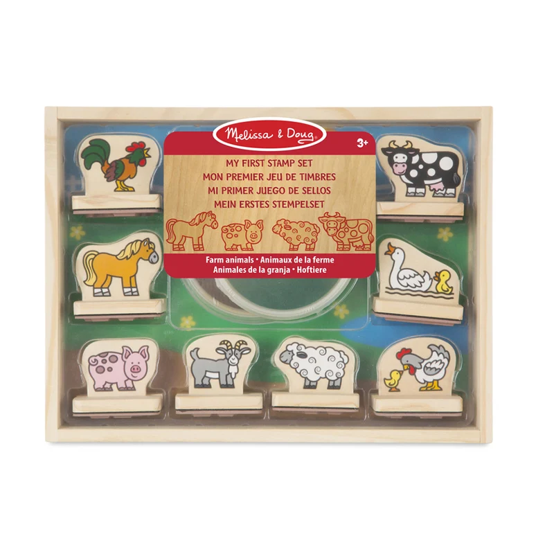 Melissa & Doug Mitt första stämpelset, Bondgårdsdjur
