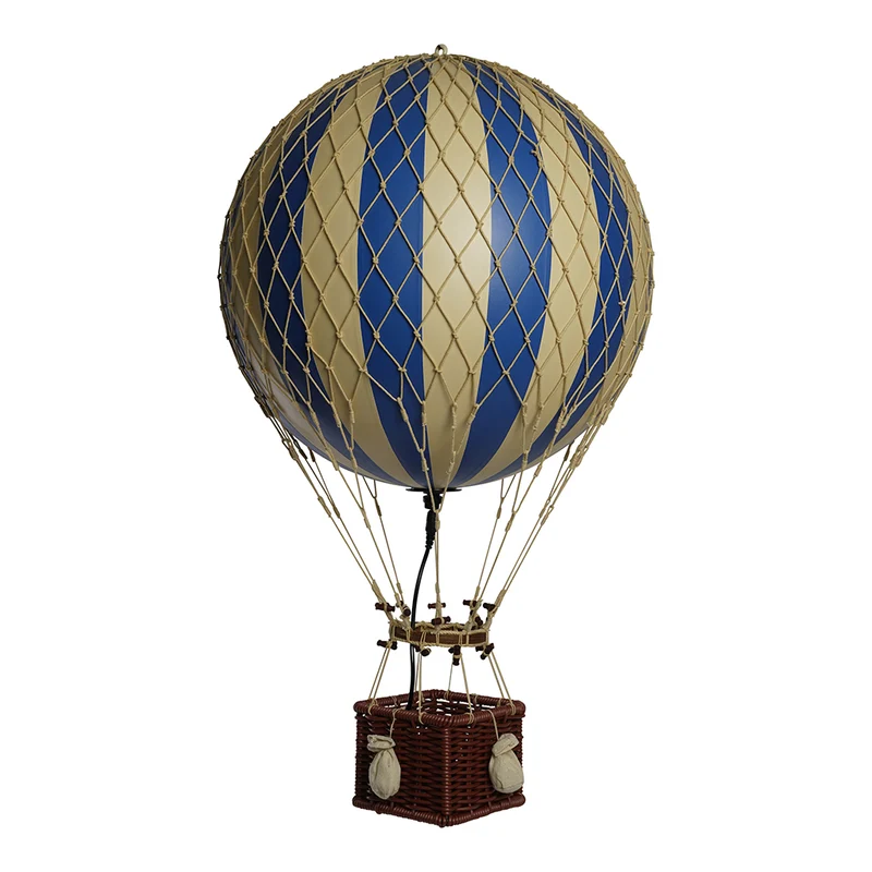 LED Luftballong, Royal Aero blå - 32 cm