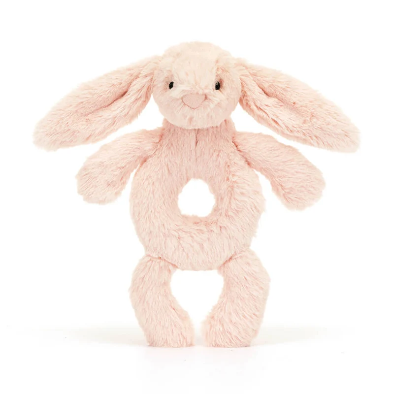 Baby Jellycat skallra, Kanin, blush - 15 cm