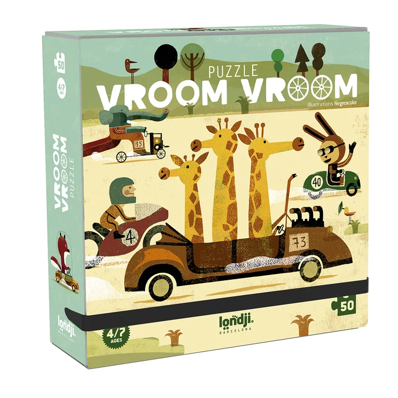 Londji lommepussel, Vroom Vroom - 50 bitar