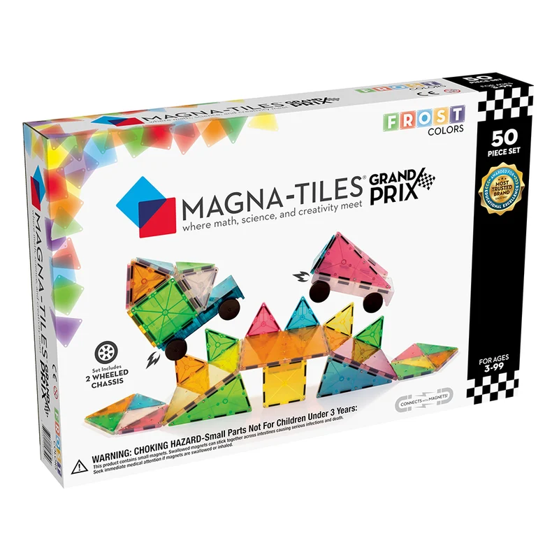 Magna-Tiles Grand Prix Frost, 50 delar