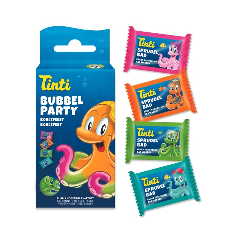 Tinti Små badbomber - förpackning med 4 st
