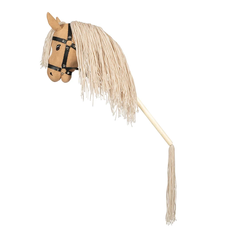 By Astrup Käpphäst med öppen mun och avtagbar svans, Beige