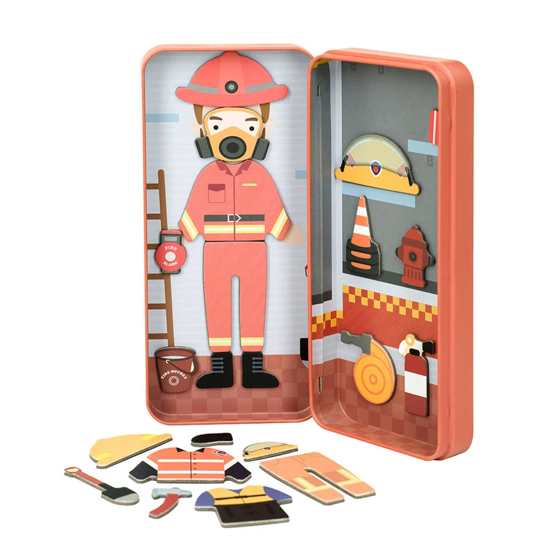 mierEdu, Magnetiskt reseset, Påklädningsfigurer - Brandmand