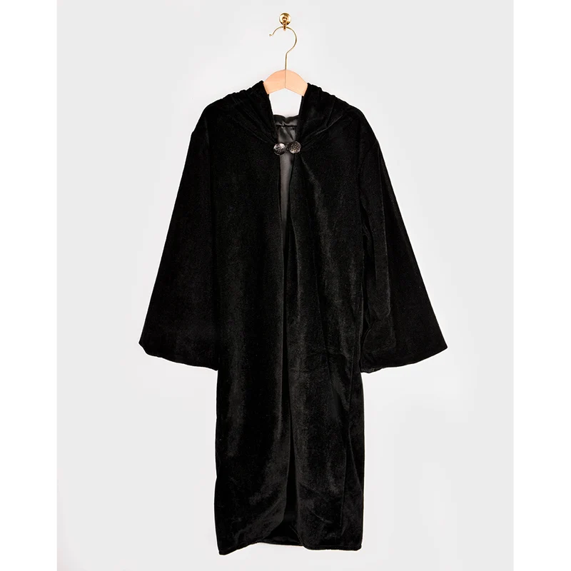 Den Goda Fen utklädnad, Svart halloweenkappa - strl. 4-6 år