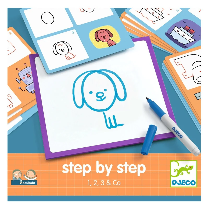 Djeco Inlärningsspel, Steg för steg 1, 2, 3 & co.