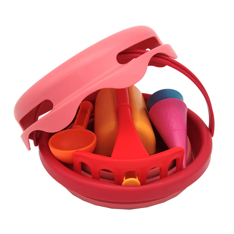 Compactoys sandlådeleksaker, 7-i-ett - Röd