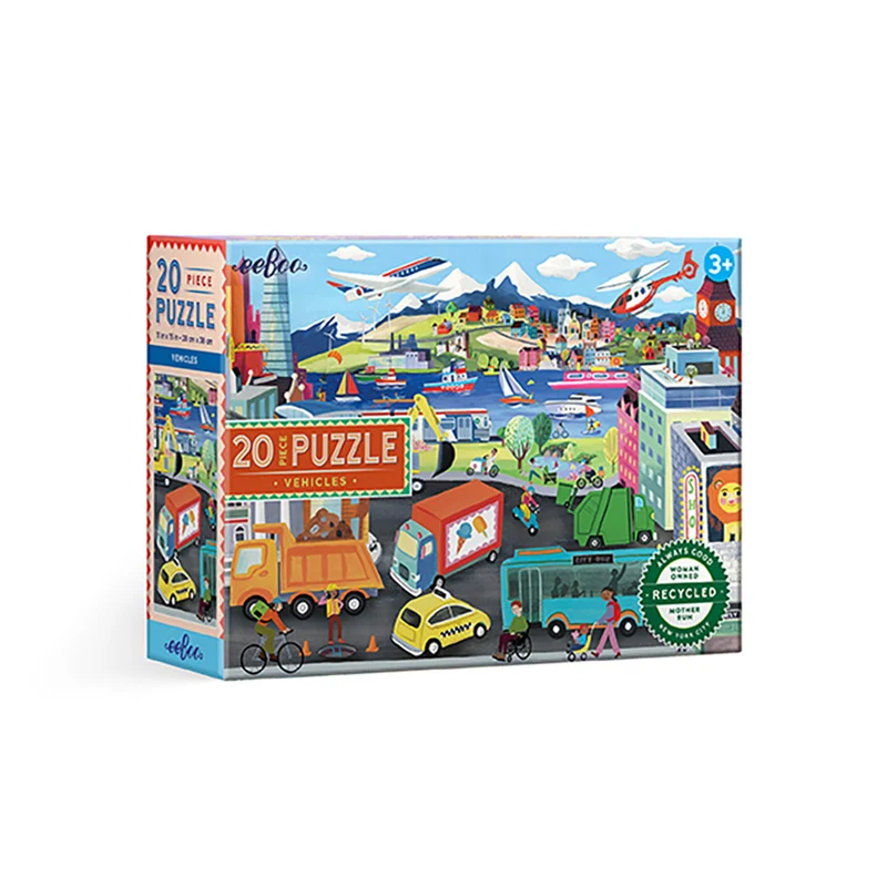 Eeboo Pussel, Transportmedel - 20 bitar