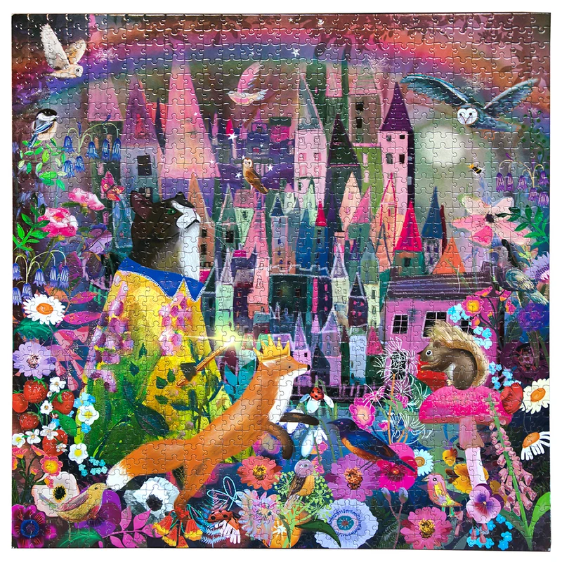 eeBoo Pussel 1000 bitar – Cat and Castle