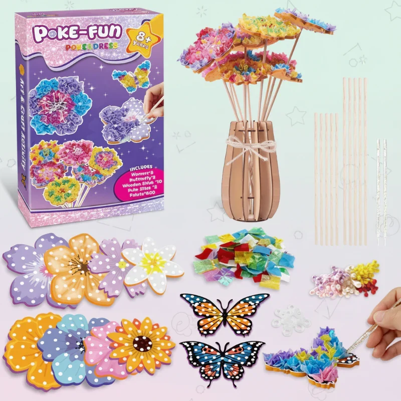 DIY Flower Poke Art – Kreativt & lärorikt – Blomsterpysselpaket