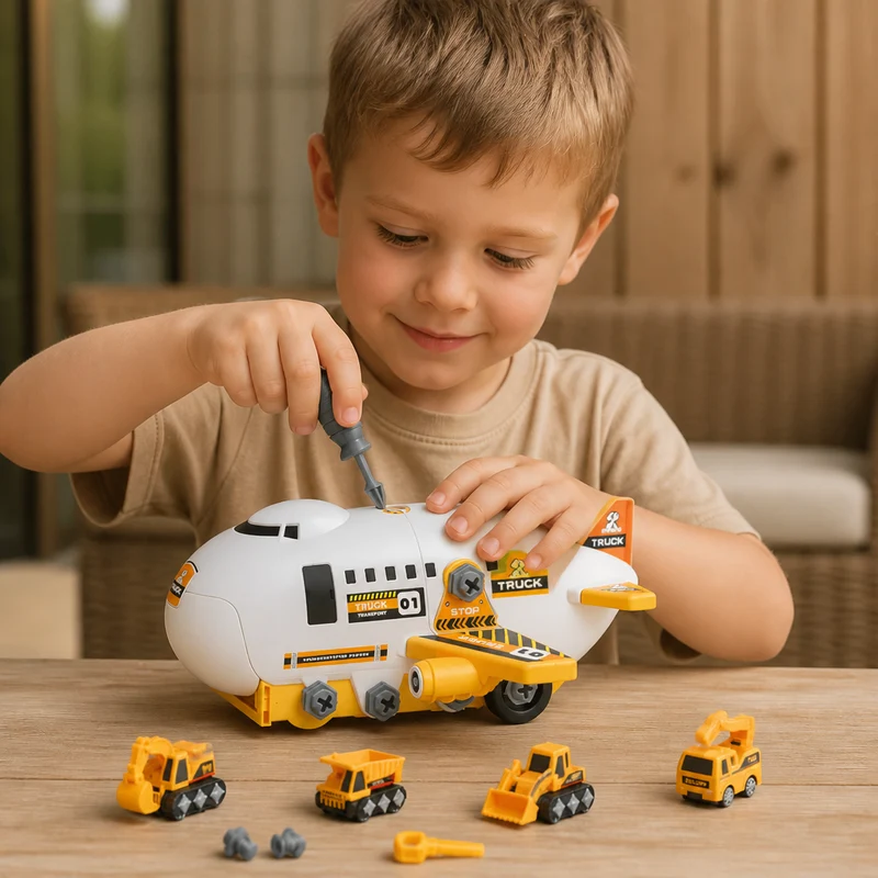 DIY-flygplanstransport med byggfordon – Lekset