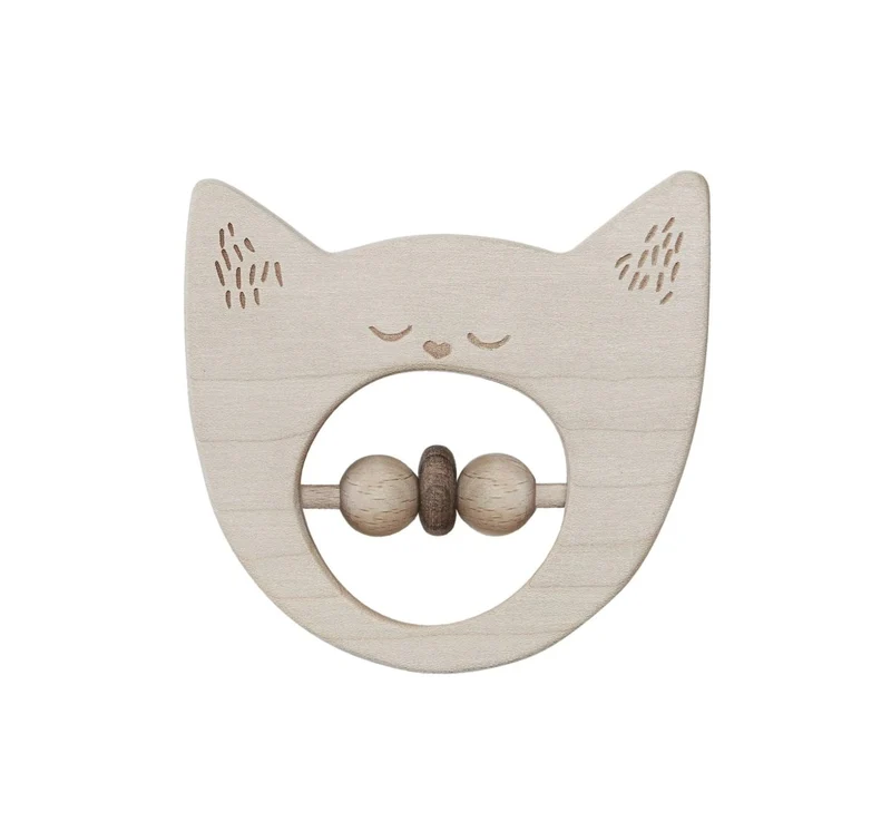 Wooden Story träskallra & bitring – katt